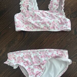 Pink Floral Kids Bikini by Minnow
